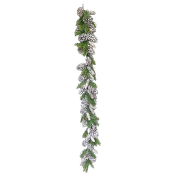 6Spruse Pine Garland W/Cone