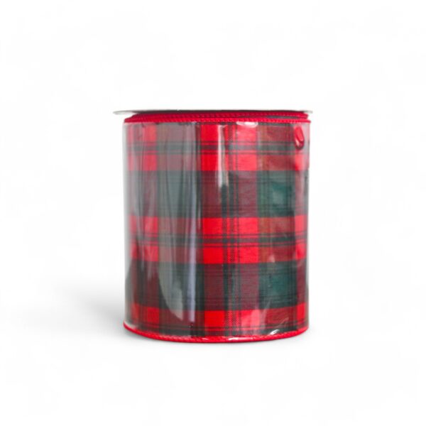 Cinta 4x10 Yd Plaid Red/Emed