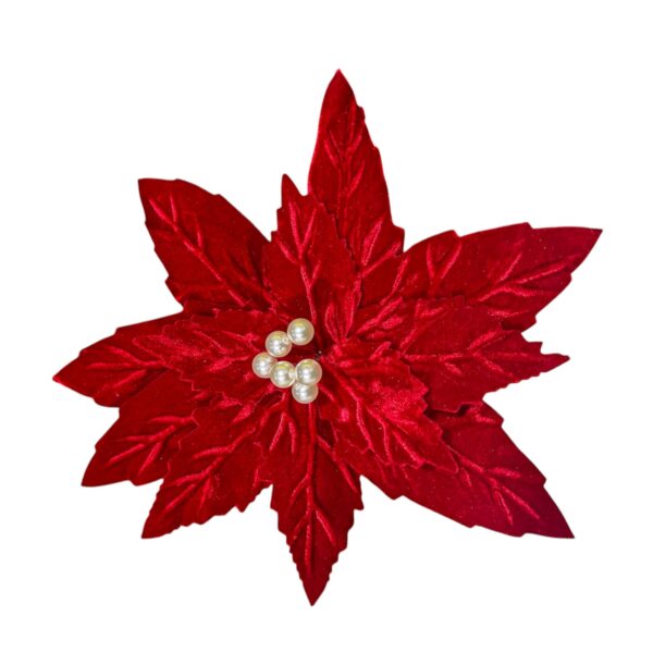 Tallo Flor Navidad 35 Cm Kh50 Cm Rojo